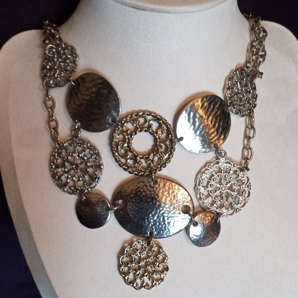 Ornate Silver Filigree Necklace